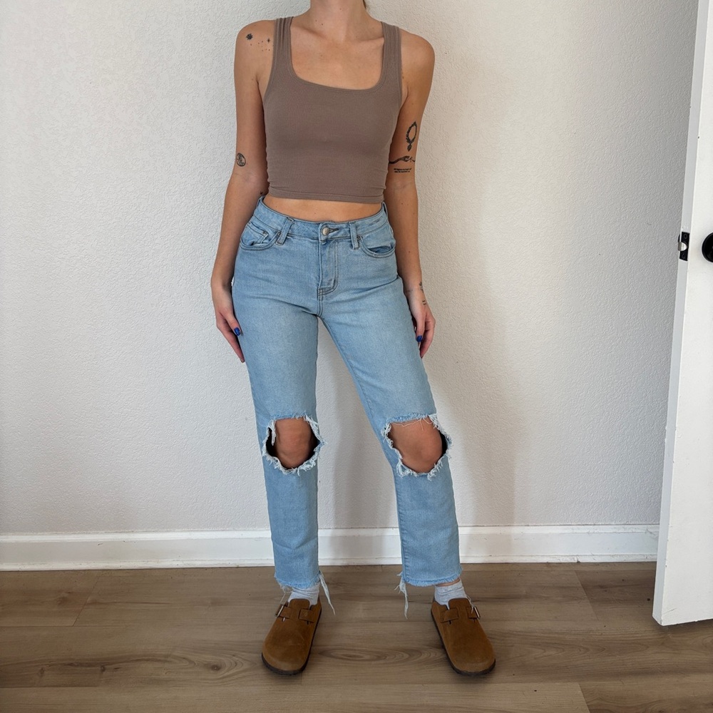 RSQ High-Rise Straight Leg Jeans